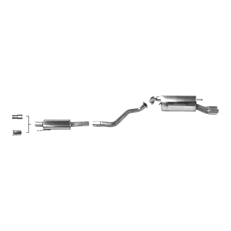 Kia Rio - Bastuck Performance Auspuff Anlage ab Katalysator - Bild 1